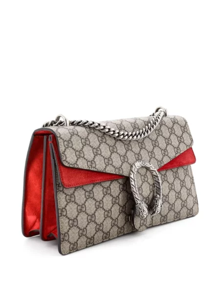 Plátěná malá kabelka Gucci Pre-owned hnědá