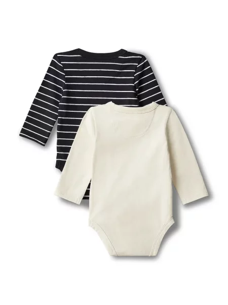 Calvin Klein Jeans body pentru bebeluși din cu pachet de 2 negru
