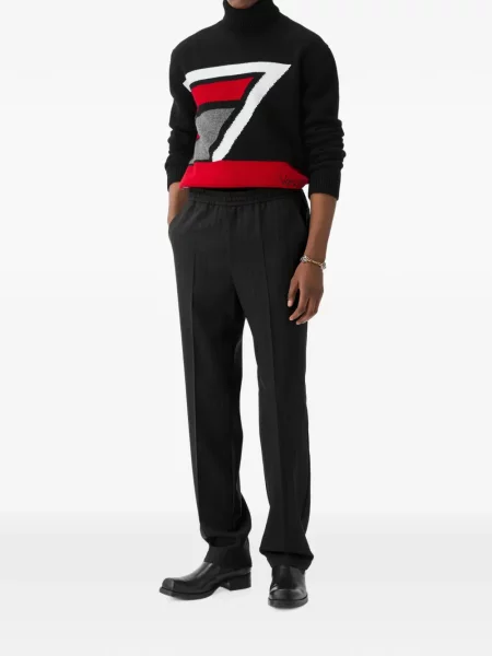 Pantaloni Versace de lână negru