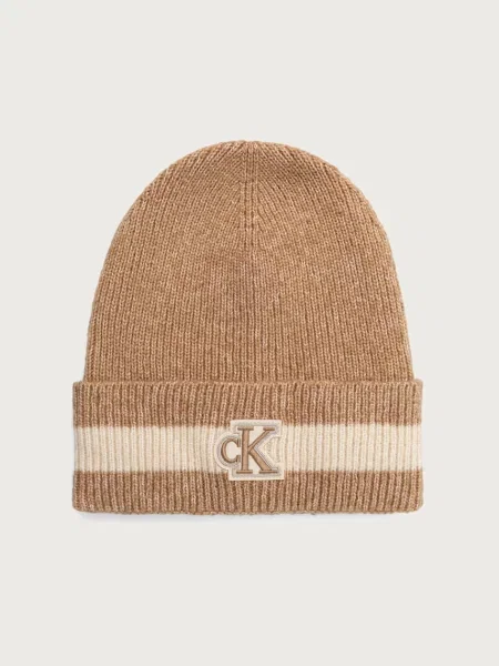 Calvin Klein Căciulă maro / maro cappuccino bej