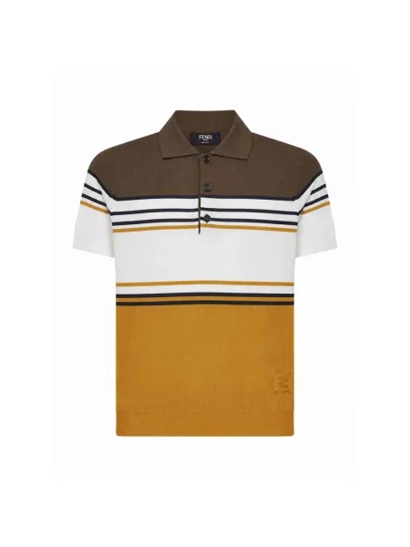 Dzianinowa koszulka polo Fendi