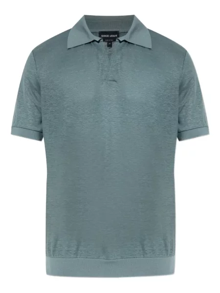Scurt tricou polo Giorgio Armani albastru