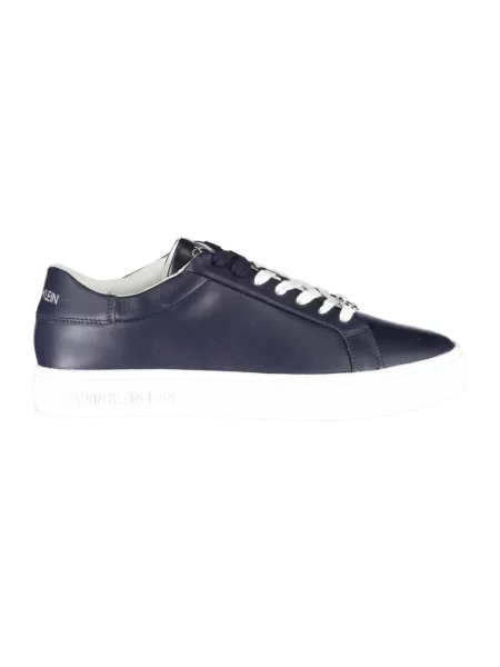 Trampki Calvin Klein skórzane niebieskie