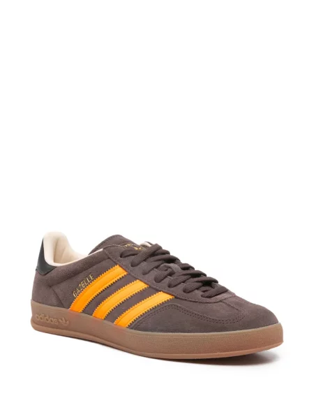 Pruhované tenisky Adidas Samba s potiskem bílé