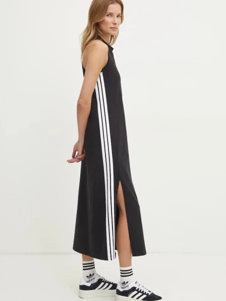 Šaty adidas Essentials maxi černá