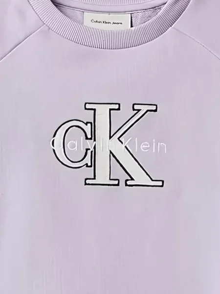 Bluza dziecięca Calvin Klein fioletowa