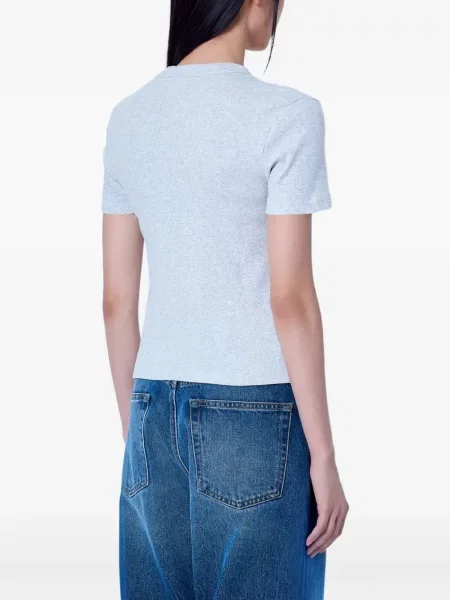 Majica Carhartt Wip od jersey s autogramom siva