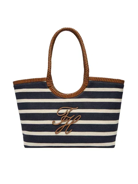 Tommy Hilfiger Rankinė Tamsiai mėlyna balta