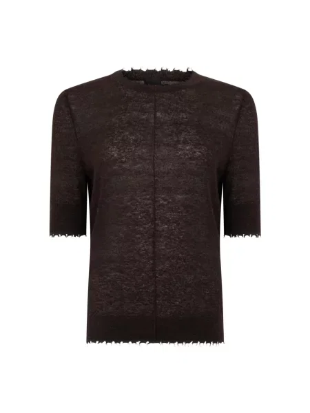 Sweter Pinko wełniany brązowy