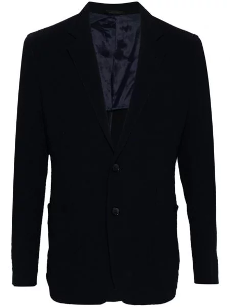Vienakrūtis švarkas Giorgio Armani mėlyna