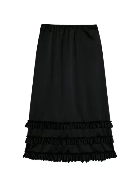 Fustă midi Simone Rocha cu volane negru