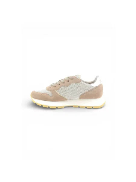 Sneakersy Sun68 skórzane brązowe