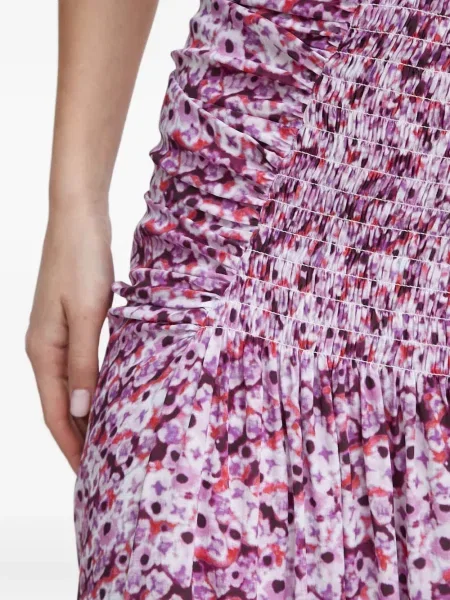 Fustă Iro cu model floral violet