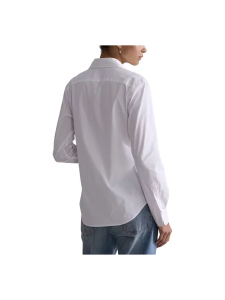 Długa koszula Polo Ralph Lauren z długim rękawem z twillu biała