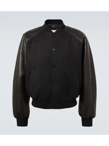 Kožená bunda Givenchy černá