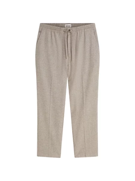 Pantaloni Scotch & Soda cu model herringbone cu cordon