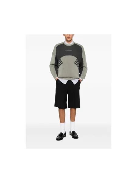 Dzianinowa bluza nierozpinana Adidas chunky zielona
