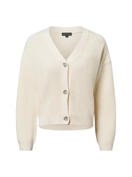 Franco Callegari Kardigan Kobiety jednolity L beżowy