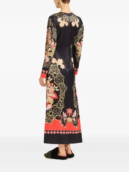 Rochie maxi La Doublej lungă de costum negru