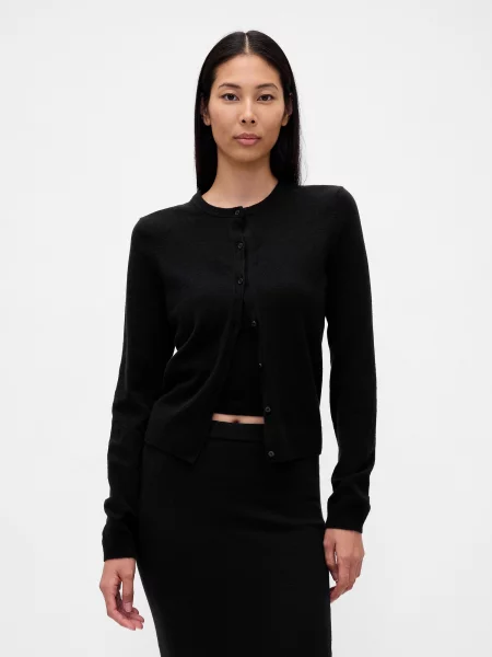 GAP Geacă tricotată negru