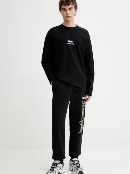 Hugo Blue longsleeve HUGO x Jujutsu Kaisen czarny