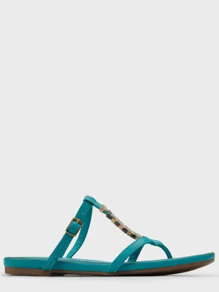 Шлепанцы Tamaris зеленые