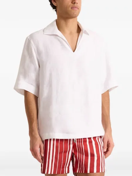 Tricou Orlebar Brown de in alb