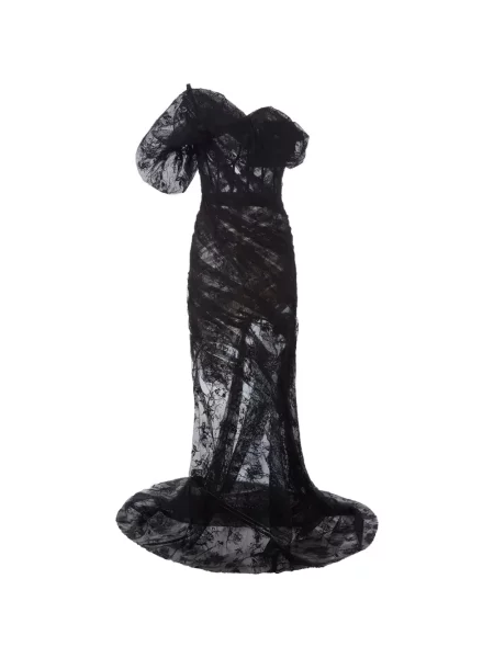 Rochie Monse din dantelă negru