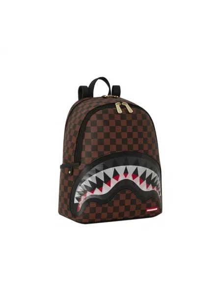 Lniany plecak Sprayground brązowy