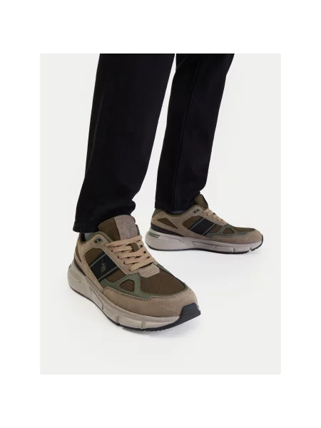 Sneakersy U.S. Polo Assn. Kaki