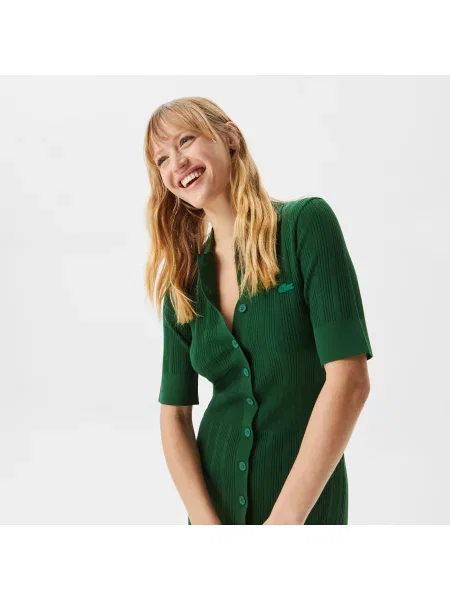 Lacoste Sukienki Lacoste zielona