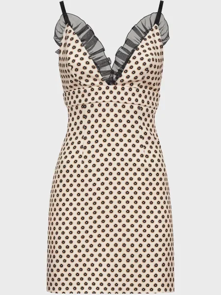 Платье Elisabetta Franchi бежевое