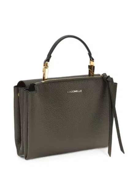 Geantă shopper Coccinelle din piele verde