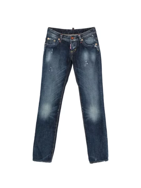 Blugi Dsquared2 zdrențuiți albastru
