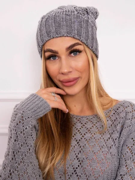 Șapcă Kesi din fleece alb