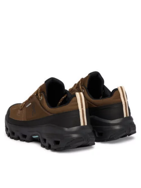 On Turistiniai batai Cloudrock Low Waterproof ruda