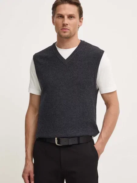 Вълнен елек Theory сиво