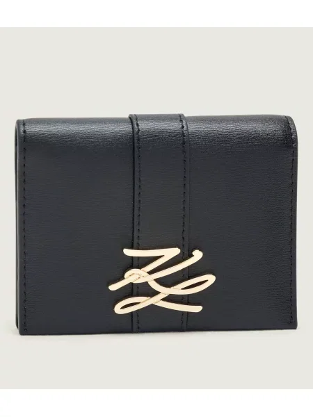 Karl Lagerfeld De piele portofel K/Autograph negru
