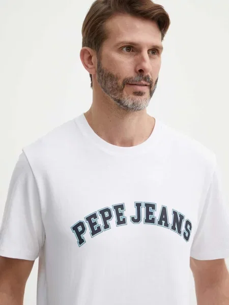 Pepe Jeans tričko CLEMENT béžové