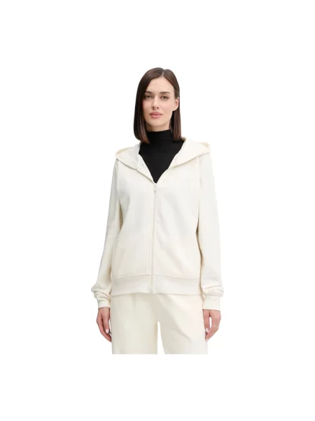 Bluza z kapturem Emporio Armani z kapturem beżowa