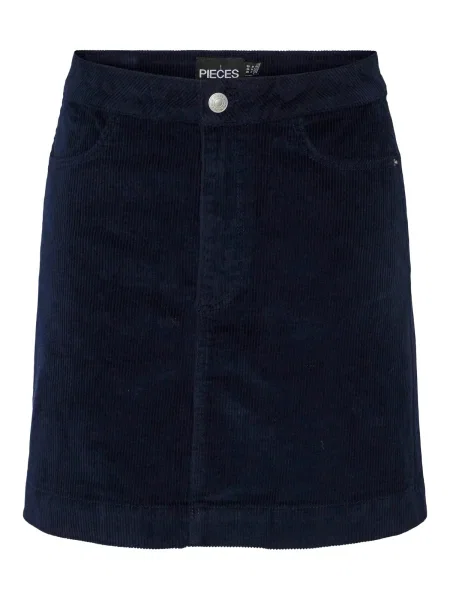 Pieces Fustă trapez Rillo Bleumarin albastru