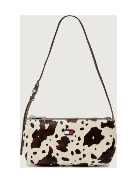 Táska Tommy Jeans Tjw Must Cow Shoulder Bag Színes bézs