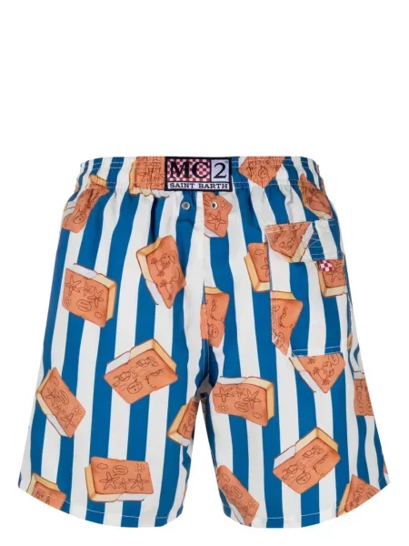 Slip de baie Mc2 Saint Barth cu imagine albastru