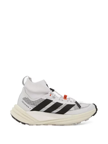 Pulover Adidas din fleece de drumeție alb