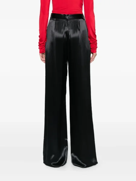 Pantaloni The Andamane plisate negru