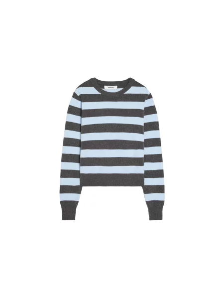 Bershka Pulover azuriu / închis gri
