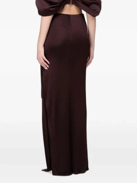 Fusta maxi Elisabetta Franchi drapată maro