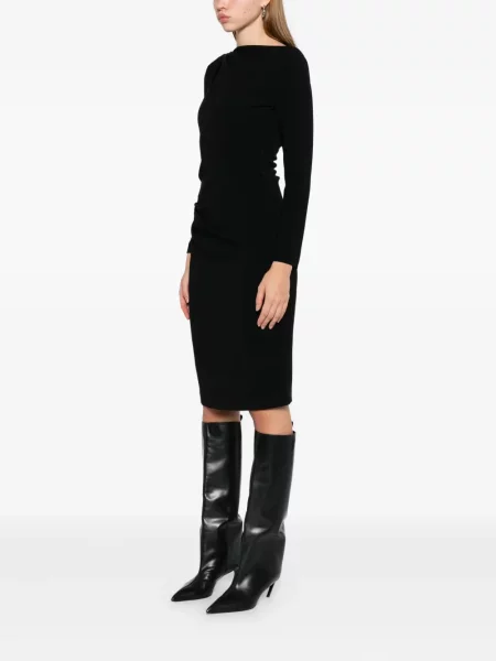 Rochie Max Mara drapată de costum negru