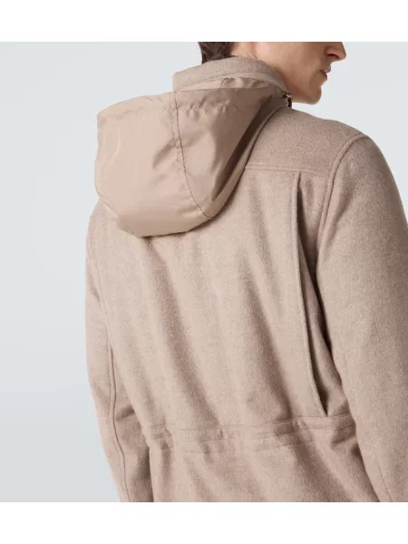 Μπουφάν Zegna κασμίρ καφέ
