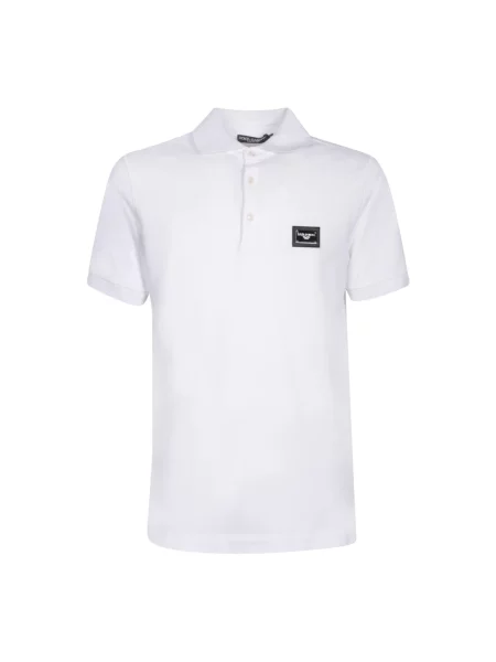 Koszulka polo Dolce And Gabbana biała